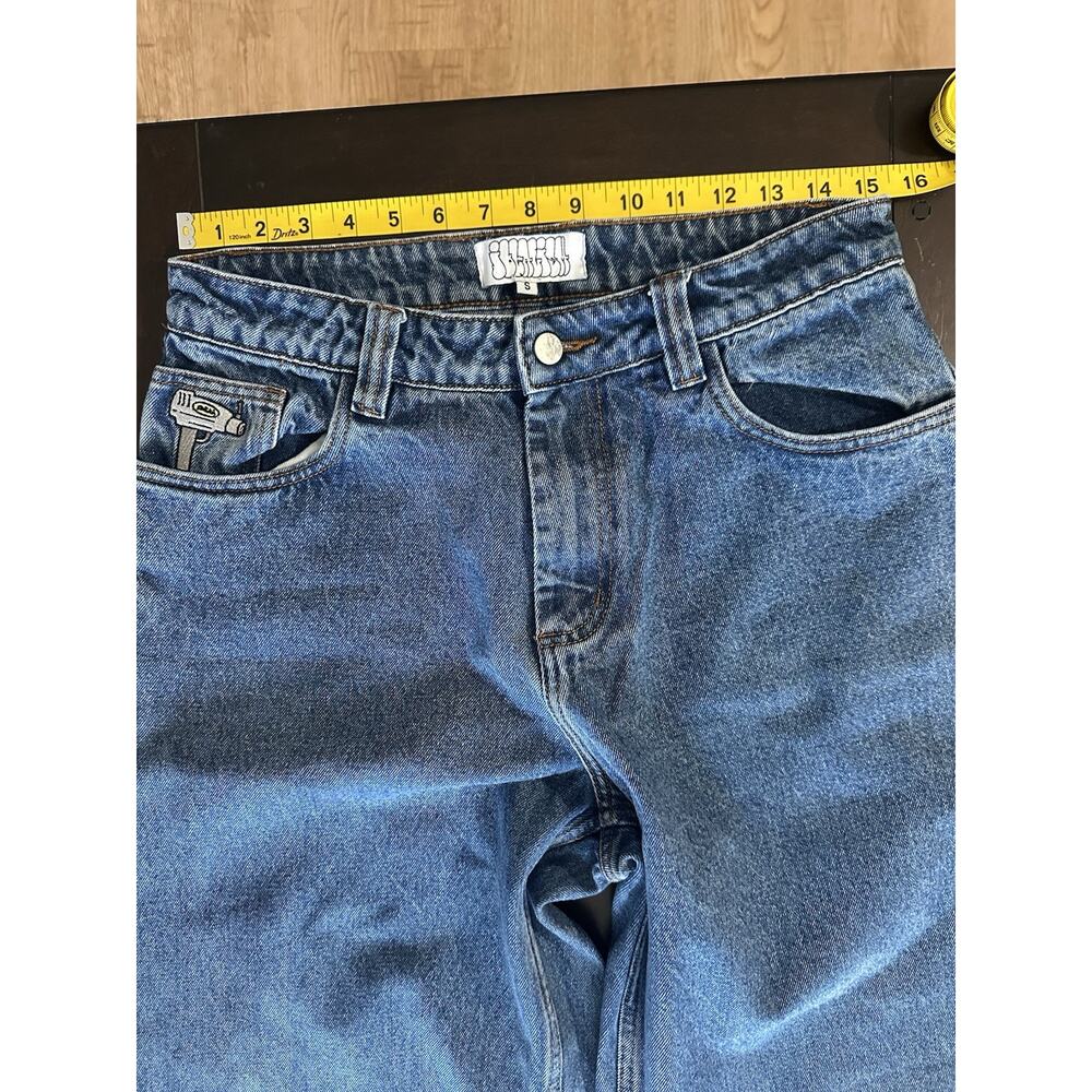 90’s Y2K Idealism Blue Jeans OG Denim Mens Small Baggy Skater Carpenter Sz 32 - Picture 10 of 10